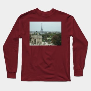 Paris View From the Louvre Museum Long Sleeve T-Shirt